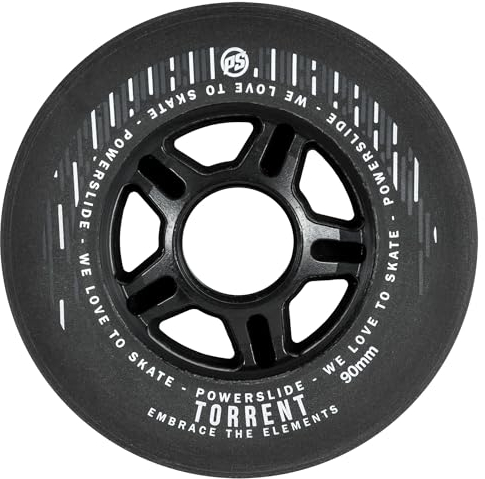 Powerslide Roller-Roller Torrent Rain, 90 mm/84 A, Schwarz, 4 Stück