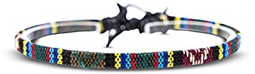 Made by Nami Pulsera Boho Surfer para Mujer y Hombre - Accesorios para Fiestas y de Playa - Hechos a Mano - 100% Resistente al Agua y Ajustable (Azteca)