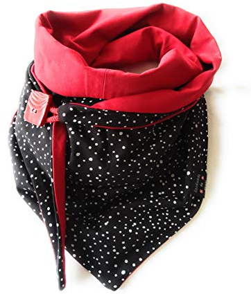Tuch mit Knopf, Sommer- Schaltuch, Dreieckstuch, Wickelschal, Handmade in Deutschland