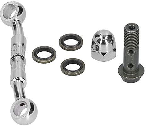 Rallonge de tuyau de frein, ligne hydraulique de résistance à la corrosion en acier Prolongez le connecteur Durable résistant à l'usure universel pour les motos