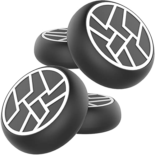 MatoSan 4 Stück Blitz Thumbstick Kappen – Kompatibel mit PS5 & PS4 Controllern – Silikon Aufsätze für mehr Präzision und Halt – Gaming Zubehör für besseren Grip (Weiß)