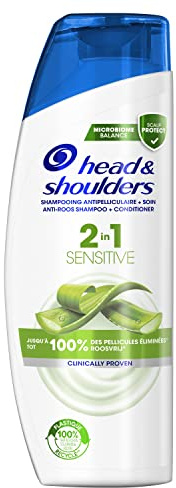 Head & Shoulders 2-in-1 Anti-Schuppen und Sensitive Pflege, bis zu 100 % der Schuppen entfernt, klinisch erwiesen, dermatologisch getestet, 270 ml