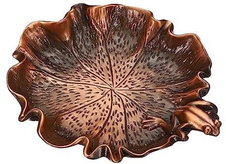 PATIKIL Ink Dish Plate For Chinese Calligraphy Writing, Copper Ink Holder Rest, Water Brush Pen Holder For Stone Traditional Beginners Japanese Practice Painting, Gold