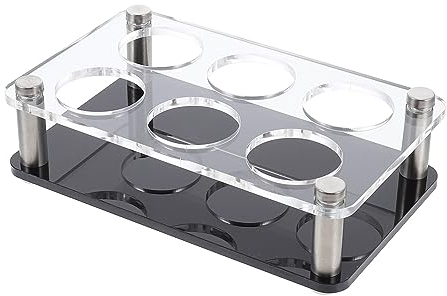 Kichvoe Acrylic Shot Glass Holder Organizer Rack for Bar Home Kitchen Multifunctional Wine Glass Rack Stand for Storing Glasses