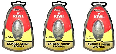 Kiwi Express Shoe Shine Sponge, 0.2 neutral (Pack Of 3)