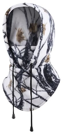 rtdgcv Kapuzenschal Damen Winterschal Damen Herren- und Damen-Radsport-warme Outdoor-Sport-Lätzchen, Dicker Ski-, Camouflage-Fleece-Mütze Mütze Und Schal Damen Set Herbst