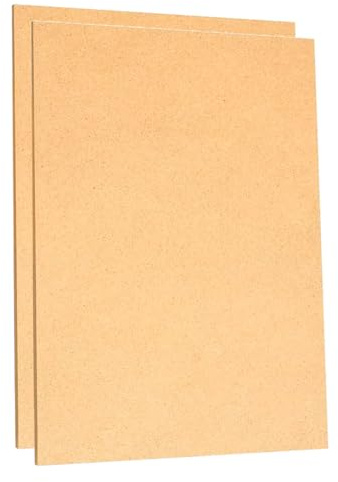 Tradineur - Pack de 2 Tablas de Marqueteria - Densidad Media - Fabricado en madera MDF - Ideal para la decoración y manualidades - 40x60 cm - Grosor: 0,3 cm