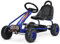 COSTWAY Gokart mit verstellbarem Sitz, Go Cart mit Handbremse, Tretauto bis 30 kg belastbar, Pedal Gokart, Tretfahrzeug, Pedalfahrzeug, Kinderfahrzeug für Kinder ab 3 Jahren (Blau)