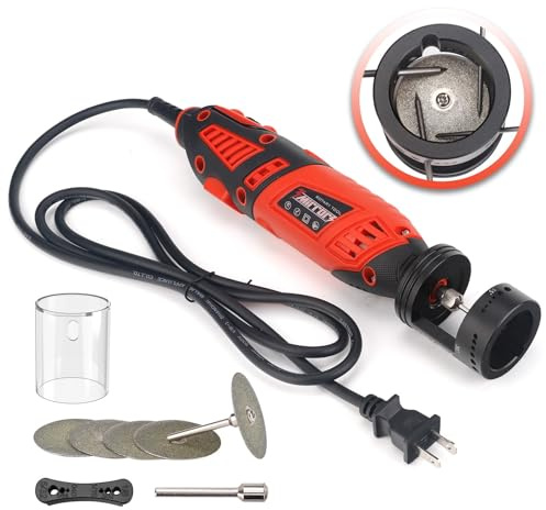 3mirrors 24 Guide Grinding Head Tungsten Electrode Sharpener, Healthy TIG Welding Rotary Tool, 4 Sizes 6 Angles with Dust Cover 5X 35mm Double Diamond Grinding Wheel, 2X Connecting Rod