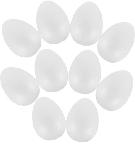 DIYEAH 10stücke Teiliges Kunststoffeier Für DIY Ostern Dekorative Schaumstoff-Eier Für Bastelprojekte Tischdekoration Langlebig Und Vielseitig Einsetzbar