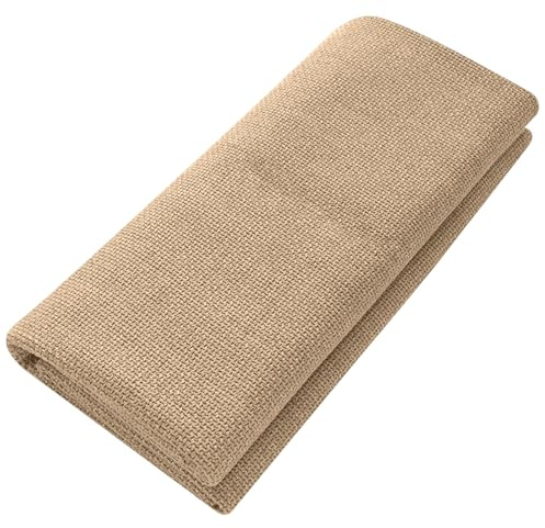 Jutetyg på 200 cm, per meter, bredd 160 cm, högkvalitativ jutedäcka, i naturliga fibrer, 280 g/m², jutetyg för sy, hantverk, heminredning, trädgård, fester