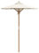 vidaXL Parasol de jardín Blanco Crema 150X211 cm Paraguas de bambú Ajustable Tejido Resistente a los Rayos UV portátil Sombra para Patio Gran Canopy solución Repelente al Agua