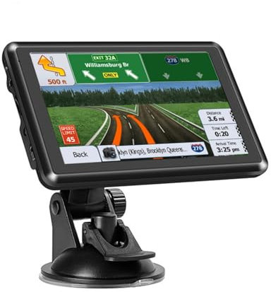Navigateur GPS, écran Tactile de 12,7 cm pour Voiture, Camion, Camping-Car, avec informations de trafic, Carte de l'europe 2025, mises à Jour gratuites, Guide de Direction vocale, Alerte