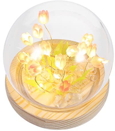 Gatuida Tulpen Nachtlicht Selbstgemacht Satz Aus Kunststoff Tulpenlampe Für Schlafzimmer Warmes Atmosphärenlicht Mit Sanftem Licht