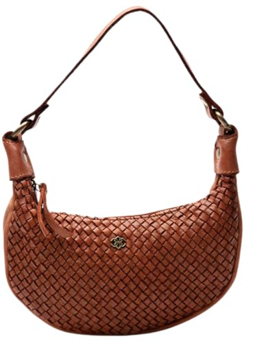 BARONE Borsa in vera Pelle intrecciata - Borsetta a spalla Made in Italy - LAPETITE