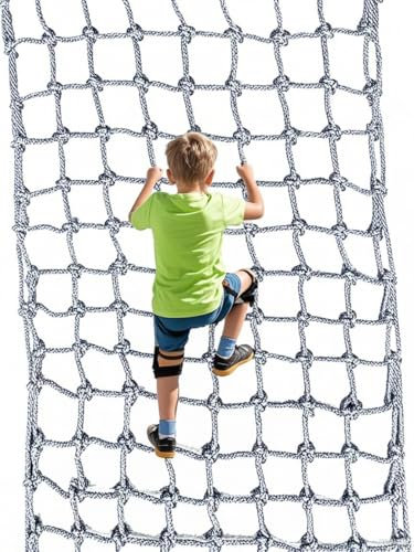 KDSD8FFF Polyamide Climbing Net - Kids Playground Climbing Frame Net, Truck/Trailer Cargo Secure, Bridge/Tunnel Guard Net,1x1.5m