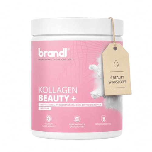 Kollagen Pulver Beauty + aus Schweizer Weidehaltung Geschmacksneutral - Vitamin C, Hyaluronsäure, Zink, Biotin & Kupfer - unabhängig laborgeprüft - 550g Premium Collagen Pulver für Haut, Haare & Nägel