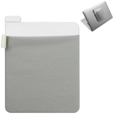 Borsa adesiva per computer portatile, organizer per elettronica, riutilizzabile, compatibile con laptop, e-book, computer, tablet, viaggi, ufficio, uso domestico, borsa compatta per cavi
