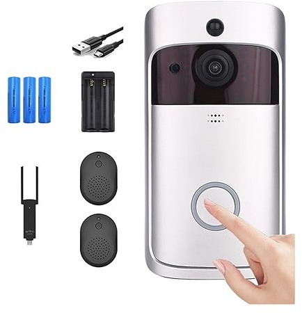 de Portero automático WiFi Todo en uno: videoportero IP igente, Timbre, cámara, Alarma IR y Seguridad inalámb.