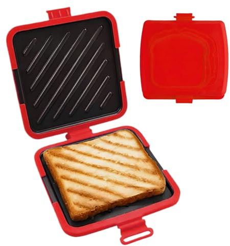 Grilled Cheese Maker,Nonstick Heat-Resistant Portable Cooker | Kitchen Bread Press Sandwich Maker Pan | for Food Preparation Party Gatherings Home Office Travel Dorm Breakfast Toastie