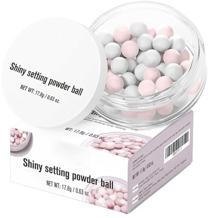 Dmuzsoih Poudre de Finition - Maquillage Visage en Forme Sphérique - Finishing Powder Contrôle De La Brilliance,Pour Femmes, Amatrices De Beauté, Mariage, Événements Spéciaux, Soirées Et