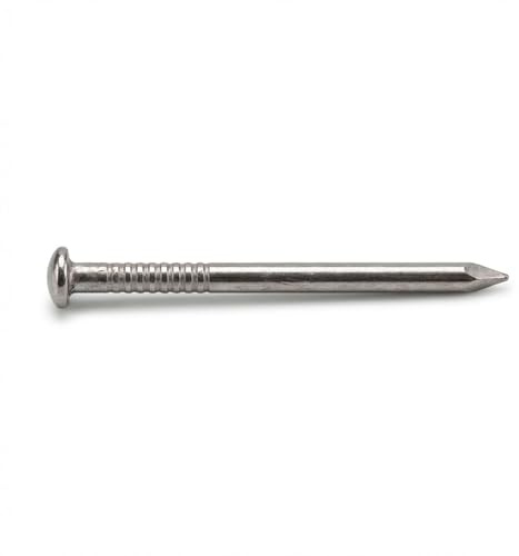 Alsafix - Pointe annelée INOX A4 en vrac tête bombée (TB) 25/27 x 55 mm - 1 kg - TB250559 Alsafix