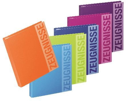 Zeugnisringbuch A4 4-Ring inklusive 20 Hüllen sort