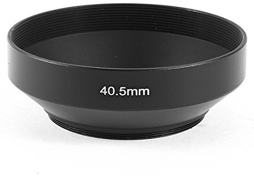 sourcingmap Metal 40.5mm Thread Screw-in Universal Wide Angle Lens Hood Cover