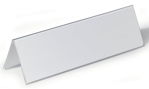 DURABLE | Tischnamensschild aus Hartfolie | Dachform | HxB 105/210 x 297 mm | VE 25 Stk