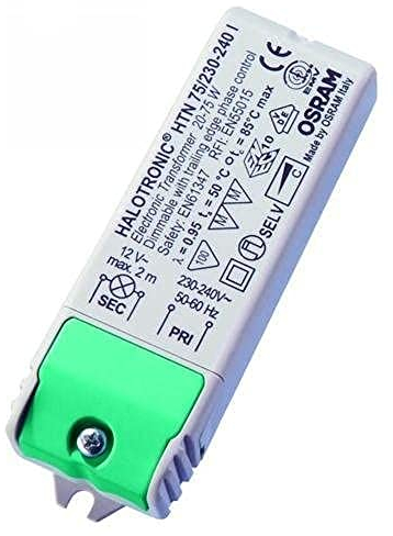 Trafo für LED und Halogenlampen 12 Volt 20-75 Watt HTN 75 I Halotronic - Osram