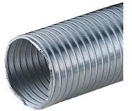 80 mm ALUFLEXROHR ALUFLEX Flexrohr Alurohr Flexschlauch Aluflexschlauch 3 m gestaucht auf ca. 1m Hitzebeständig bis 200 Grad