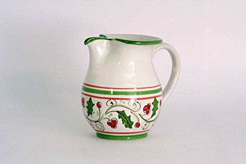 CEAR ceramiche - Brocca da Vino da 1,5 Litri in Ceramica di Caltagirone, Eleganza e Tradizione Siciliana