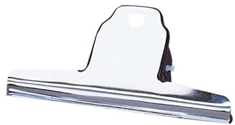 ALCO-Albert 772S27 - Briefklemmer aus Metall, 125 mm, Klemmvolumen 40 mm, vernickelt, 1 Stück