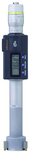 Mitutoyo 468-168 - Micrómetro digital con pantalla LCD de tres puntos, rango de 30 a 40 mm, graduación de 0,001 mm, precisión de +/-0,003 mm