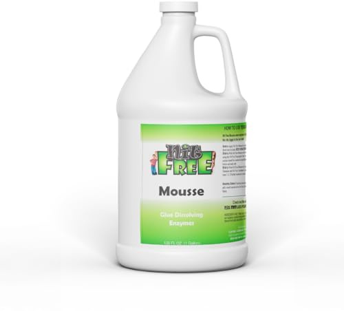 Nit Free Head Lice and Nit Eliminating Mousse and Glue Dissolver 128oz (1-Gallon)