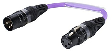 SOMMER 3030741G MC The Stage 1x Hicon 3-polig XLR(M)/1x Hicon 3-polig XLR(W) Kabel 0,15m violett