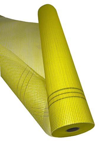 Armierungsgewebe 165g /m² 4x4 mm GELB 50m² Glasfasergewebe Gewebe Putzgewebe Putz VWS- und WDVS System