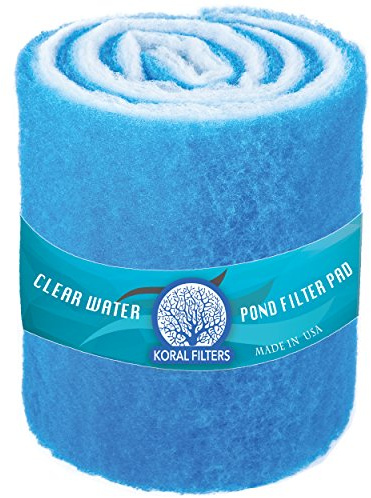 Koral Filters Koi Pond and Aquarium Filter Media Roll - 12 Inches by 72 Inches by 1.25 Inches (6 ft) - Cut to Fit - Durable - Fish and Reef Aquarium Compatible - Clear and Clean Water