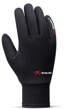 Roeckl Sports Fahrradhandschuh Pino, Unisex Winter Fingerhandschuh, Schwarz 7.5