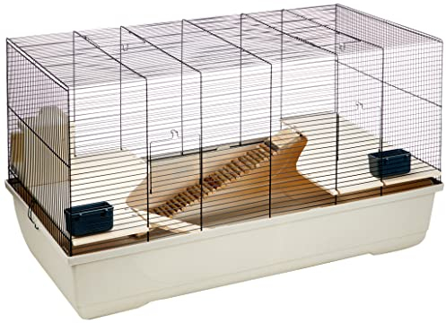 Kerbl 82722 Kleintierkäfig Gabbia Hamster 102, 100 x 53 x 55 cm, beige