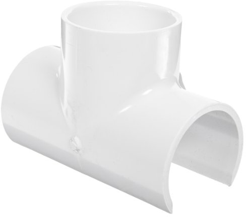 Spears 463 Series PVC Snap-On Saddle, Schedule 40, 2 IPS OD x 2 Socket