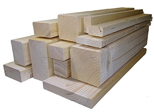 10 Stück Rahmenholz gehobelt unbehandelt Fichte Breite/Höhe/Länge 19mm x 44mm x 1950mm Latte Kantholz Zaun Garten Holz Balkon Bohnenstange Leiste Unterkonsrtuktion