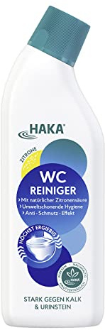 HAKA WC Reiniger Gel Citrus, 740 ml, extra stark gegen Kalk & Urinstein