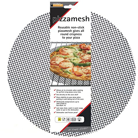 Pizzamesh 12.5 Inch Round, Non-Stick Reusable Pizza Baking/Crisping Mesh