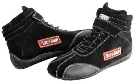 RaceQuip® 30500115RQP 305 Euro Carbon L Driving Shoes SFI 3.3/5 Black Size 11.5