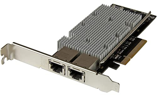 StarTech.com 2-Port 10Gb PCIe NIC with Native Link Aggregation - 10Gbase-t Ethernet Card - 100/1000/10000 Mbps LAN Card (ST20000SPEXI)
