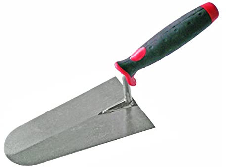 NESPOLI Truelle Léger Poignée en Caoutchouc Pointe Large 20 Cm