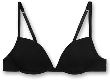 Sanetta Mädchen-Soft Cup Bra schwarz Jungen-Schlafanzug lang blau Baumwolle | Gemütlicher Kinderpyjama Unterwäsche für Mädchen
