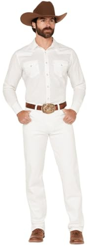 Wrangler Men's Original Fit Jean Jeans, White, 36W / 32L
