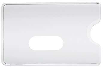 10 x SCHECKKARTENHÜLLE TRANSPARENT - Ausweishülle Ausweisetui Schutzhülle Kreditkartenhülle Kreditkarte Ausweis Hülle Karte EC Scheckkarte RFID Kunststoff Robust Stabil - Made in Germany
